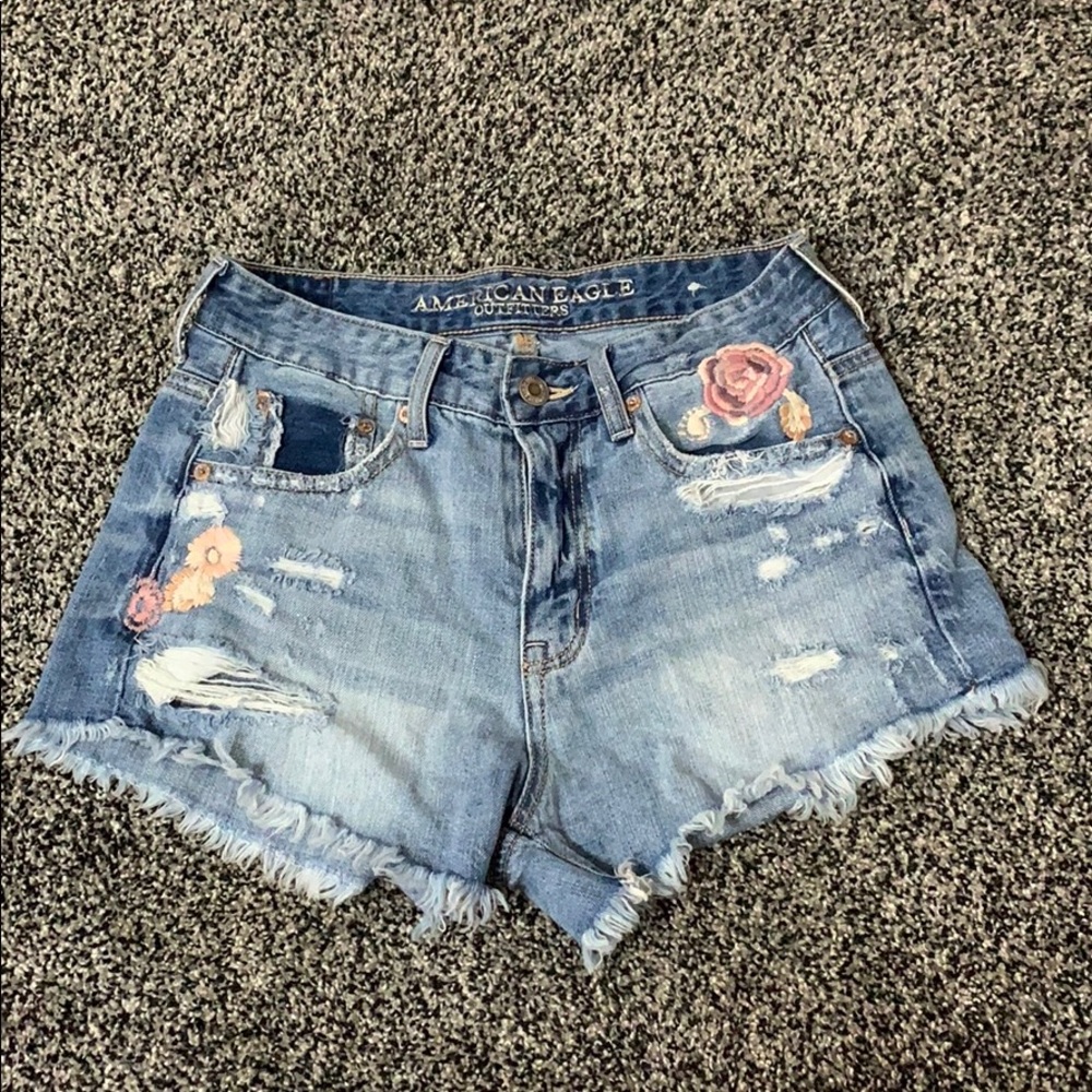 Embroidered shorts